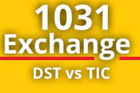 1031 exchange DST vs TIC graphic